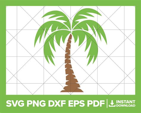 Palme Svg Palme Png Sommer Dxf Strand Sommer Kokosnuss Etsy De