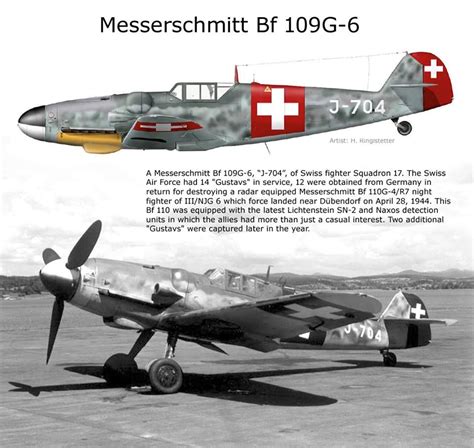 Schweizer Luftwaffe Messerschmitt Bf G J Mtt Built W Nr