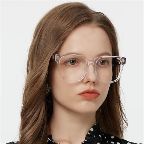 Annapolis Square Crystal Floral Eyeglasses