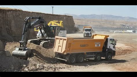 Excavators At Work