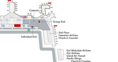 Daniel K. Inouye International Airport Map