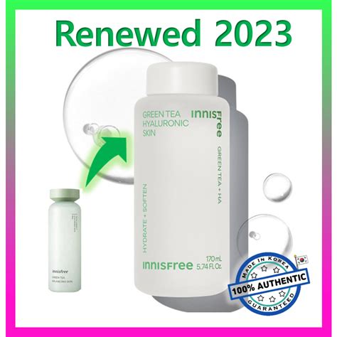 Innisfree Green Tea Hyaluronic Skin 170ml 2023 Ad Shopee Malaysia