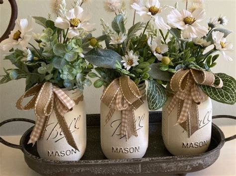 Pin By Kathy Shope Kunes On DECOR MASON JAR FLORAL ARRANGEMENTS