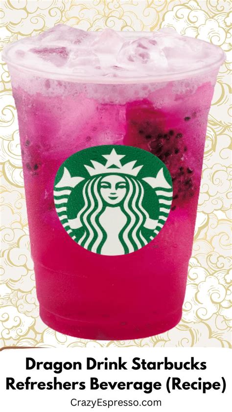 Dragon Drink Starbucks Recipe Copycat Starbucks Refresher Beverage In