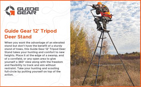 Amazon Guide Gear 12 Tripod Deer Stand Tower For Hunting