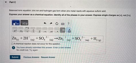 Solved Balanced Ionic Equation A Precipitate Of Barium Chegg