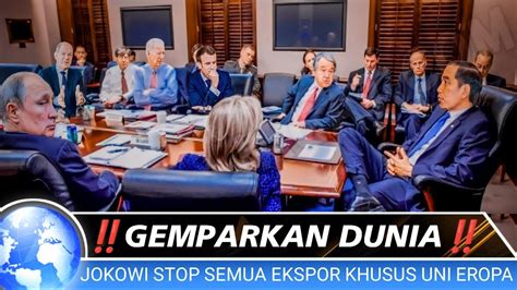 MAMPUSUNI EROPA KACAU JOKOWI PUTUSKAN STOP SEMUA EKSPOR WTO NIKEL