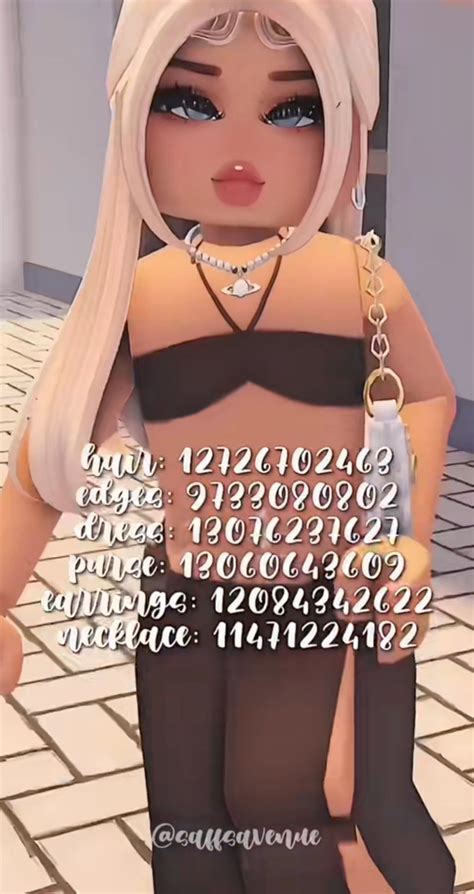 Roblox Codes Roblox Roblox Barbie Brown Hair Id Bd Cool Rich Girl