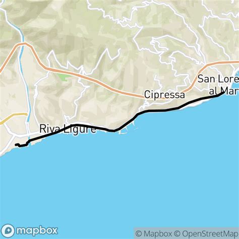 Imperia Sanlorenzo In Mountain Bike Bicicletta Mappa Percorso