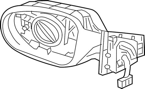 C Mirror Assy Outside Rr View Rh Kia Hyundai Drive