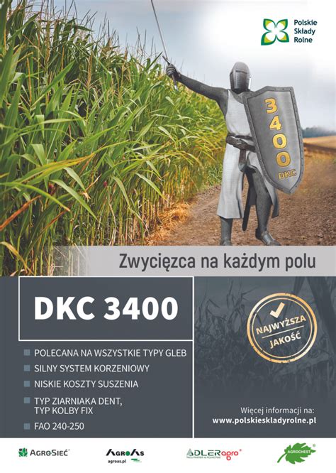 KUKURYDZA DKC 3400 NOWOŚĆ Agrochest