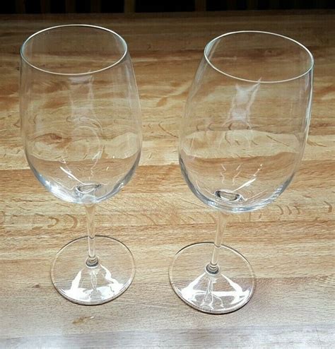 Luigi Bormioli Wine Glasses Set Of Two 9 12 High Ebay