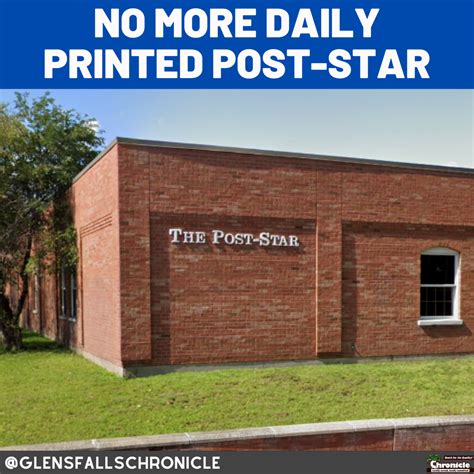 No more daily printed Post-Star | Glens Falls Chronicle