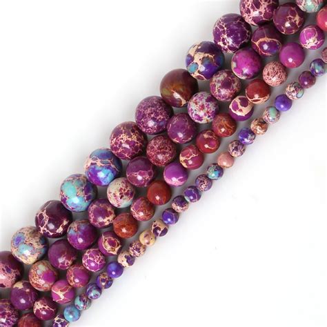 Purple Galaxy Sea Sediment Jasper Beads M Mm Mm Mm Regalite Round