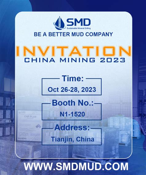 Welcome To The China Mining Show In Tianjin Smd Mineral