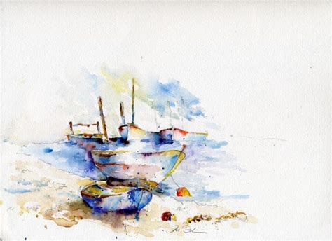 [수채화 자료] 바다 수채화, 항구그림, 수채화로 바다그리기(watercolor sea) : 네이버 블로그