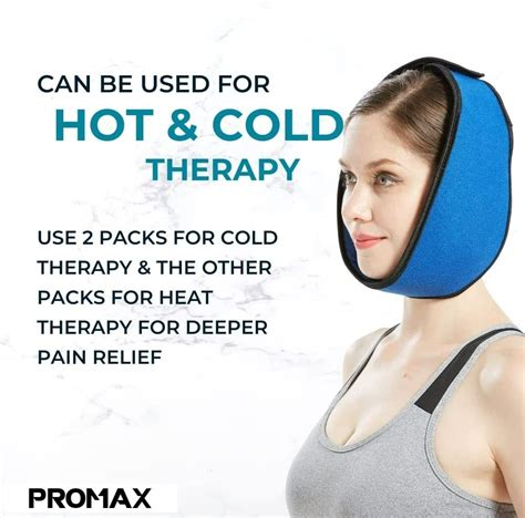 Face Ice Pack For Jaw Head And Chin Adjustable Hot And Cold Wrap For Wisdom Teeth And TMJ Pain