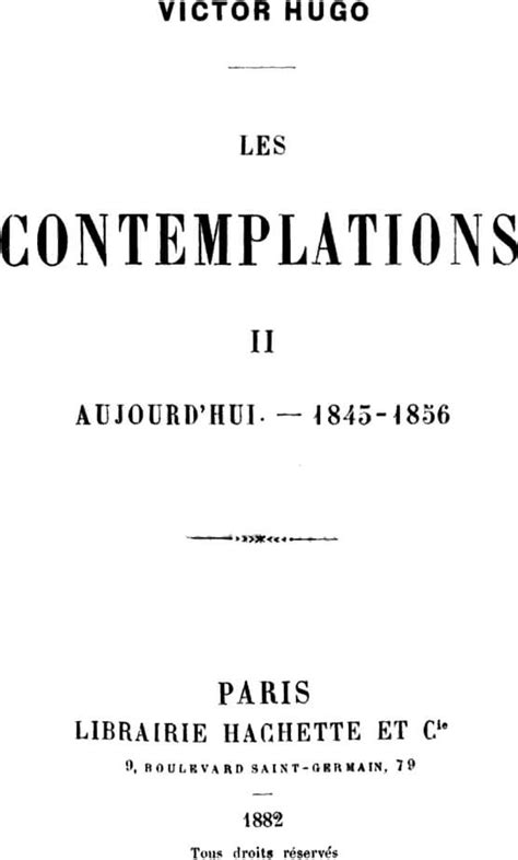 Pr Face Les Contemplations Victor Hugo Les Contemplations