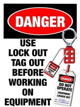 Safety Poster Lock Out And Tag Out Safety Posters Health And