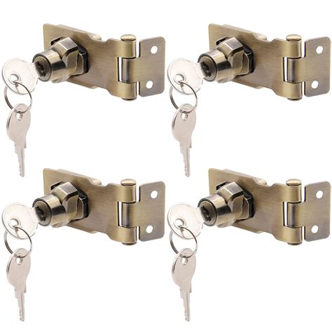 Snapklik Kyuionty Pcs Keyed Hasp Locks Inch Twist Knob