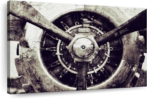 Amazon Elephant Stock Vintage Airplane Propeller Canvas Panel