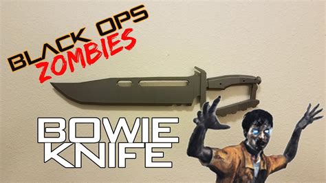 Call Of Duty Black Ops 4 And 3 Zombies Bowie Knife 3 D Printed YouTube