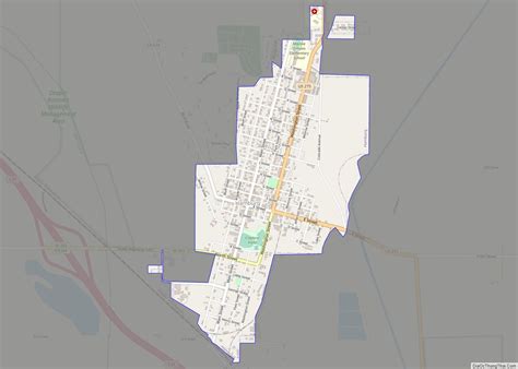 Map Of Hamburg City Iowa