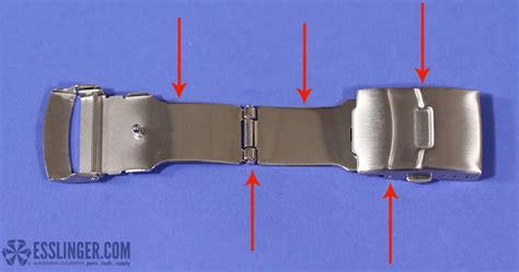 How To Replace A Tri Fold Style Watch Band Clasp With Push Buttons