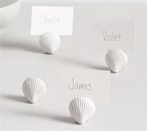 Shell Place Card Holders Set Of Pottery Barn