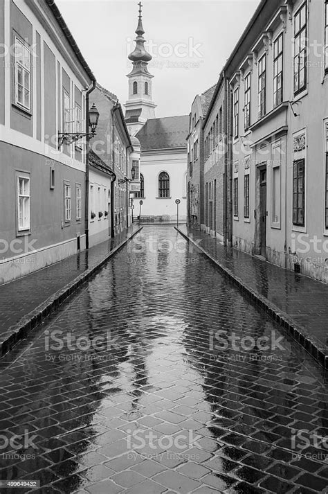 Street In Budapest Stock Photo Download Image Now 2015 Alley