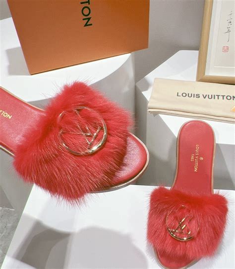 Louis Vuitton Lock It Flat Mule Dark Pink For Women Fernize