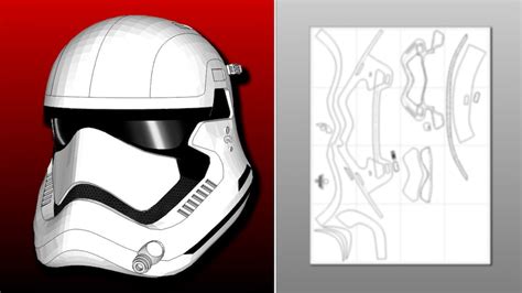 Stormtrooper First Order Helmet Templates Foam Etsy