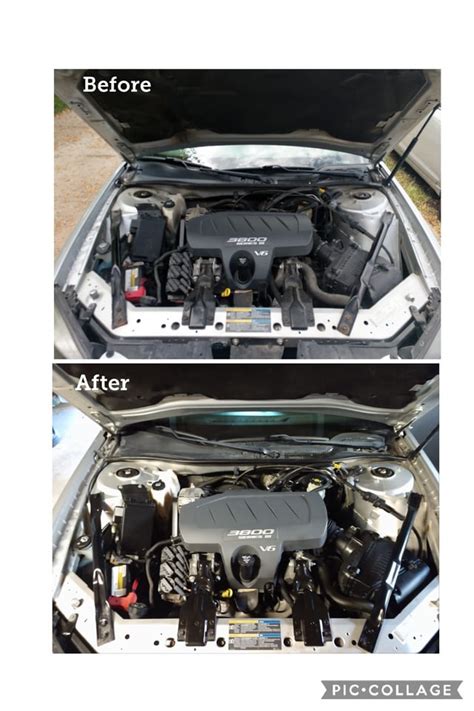 Before And After Cleaning My Engine Bay R Pontiac