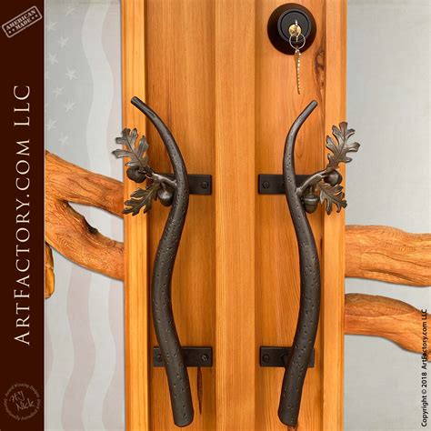 Log Cabin Entrance Double Doors: Fine Hand Carved Wilderness Doors