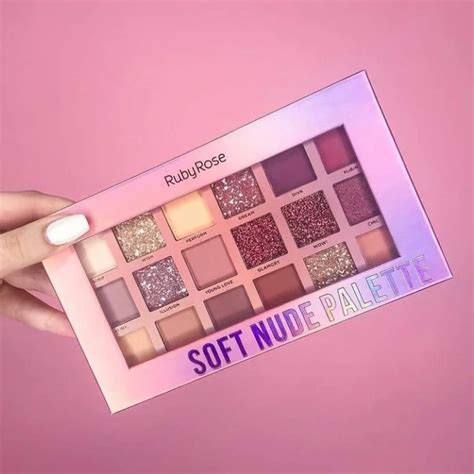 Paleta De Sombra Soft Nude Feels Ruby Rose Shopee Brasil