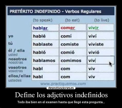 10 Ejemplos De Adjetivos Indefinidos Images