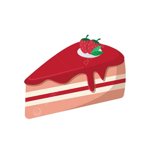 Strawberry Cake Bakery Vector Hd Png Images Vector Strawberry Cake