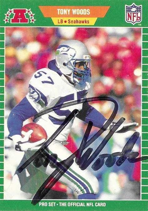 Woods Tony The Football Autograph Encyclopedia