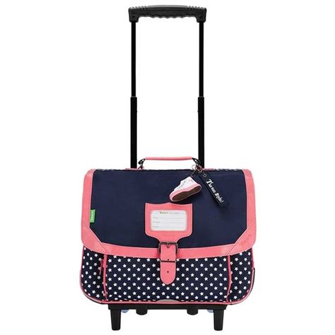 Cartable à roulettes TANN S 38 cm Lina bleu Planetebag