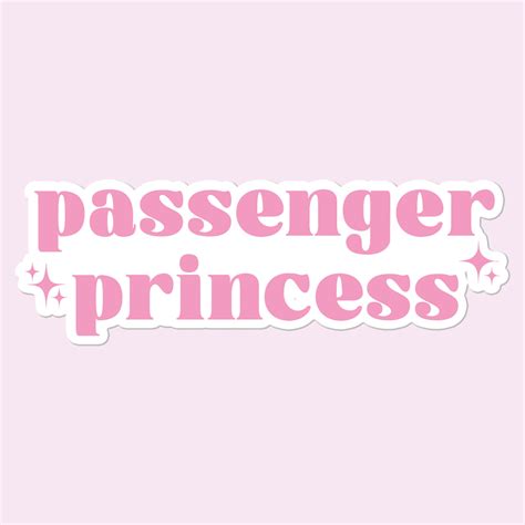 Passenger Princess Sticker Decal Car Decal Mugsby