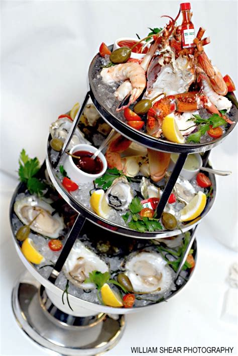 Seafood tower..looks delish!! | Seafood recipes, Food, Wine recipes