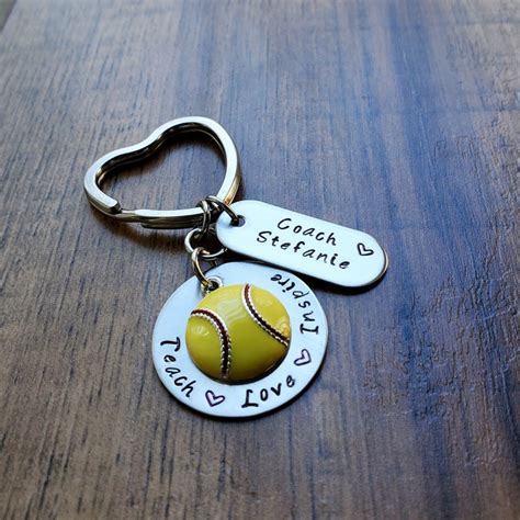 Softball Coach Gifts Softball Coach Keychain Coach Gift | Etsy