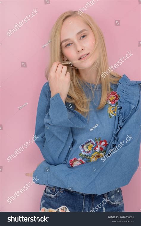 Portrait Beautiful Blonde Fashion Model In Stock Photo Shutterstock