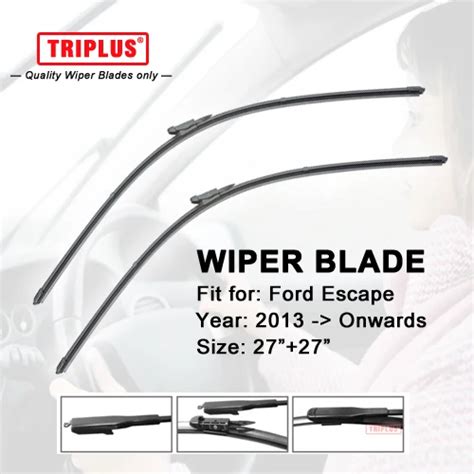 Wiper Blade Fits For Ford Escape Onwards Set Flat Aero