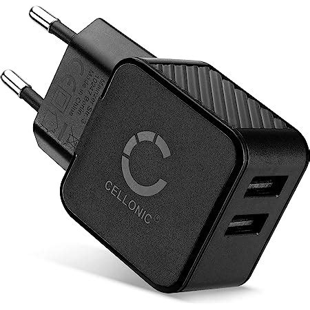 CELLONIC 2 Fach USB Ladegerät 3 4A Ladegerät für Handy Smartphone