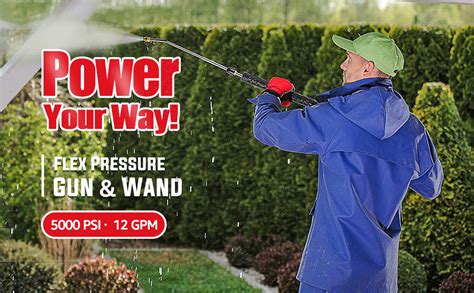 Yamatic Pressure Washer Gun With Swivel 5000 Psi Power Washer Wand