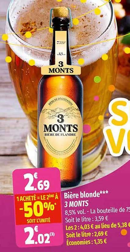 Promo Bi Re Blonde Monts Chez Coccimarket