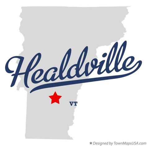 Map of Healdville, VT, Vermont