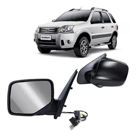 Retrovisor Ecosport El Trico Preto Liso