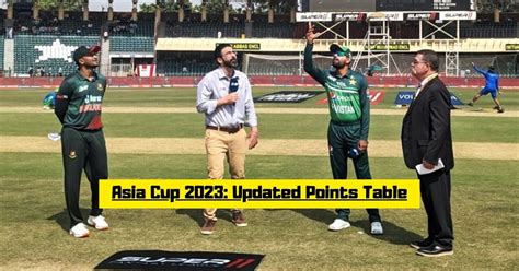 Asia Cup Points Table 2023 Updated Standings After Pak Vs Ban Super